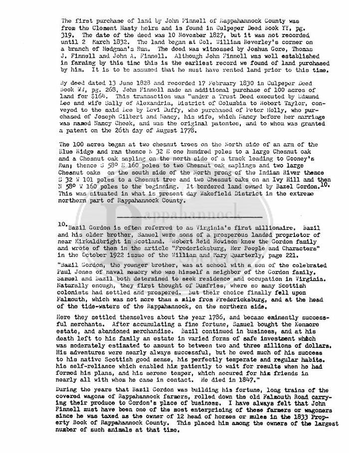 Finnell Family Deed Abstractions