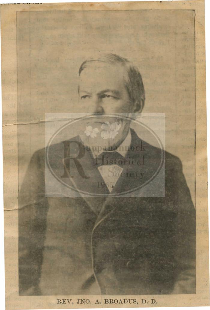 Image of Reverend John A. Broadus