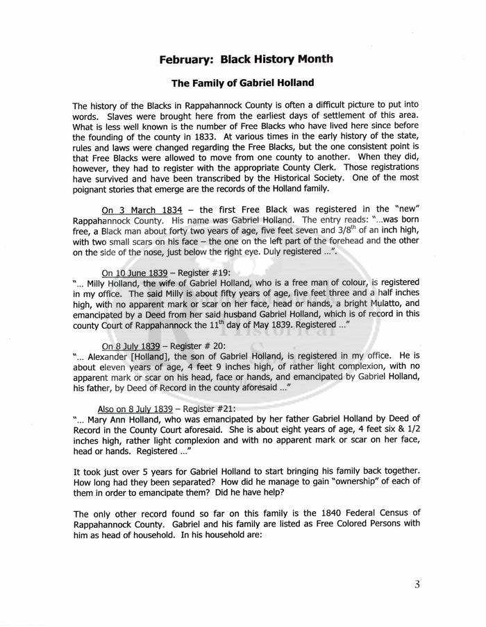 The Family of Gabriel Holland