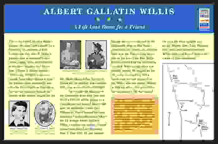 Albert Gallatin Willis Civil War Trails Marker