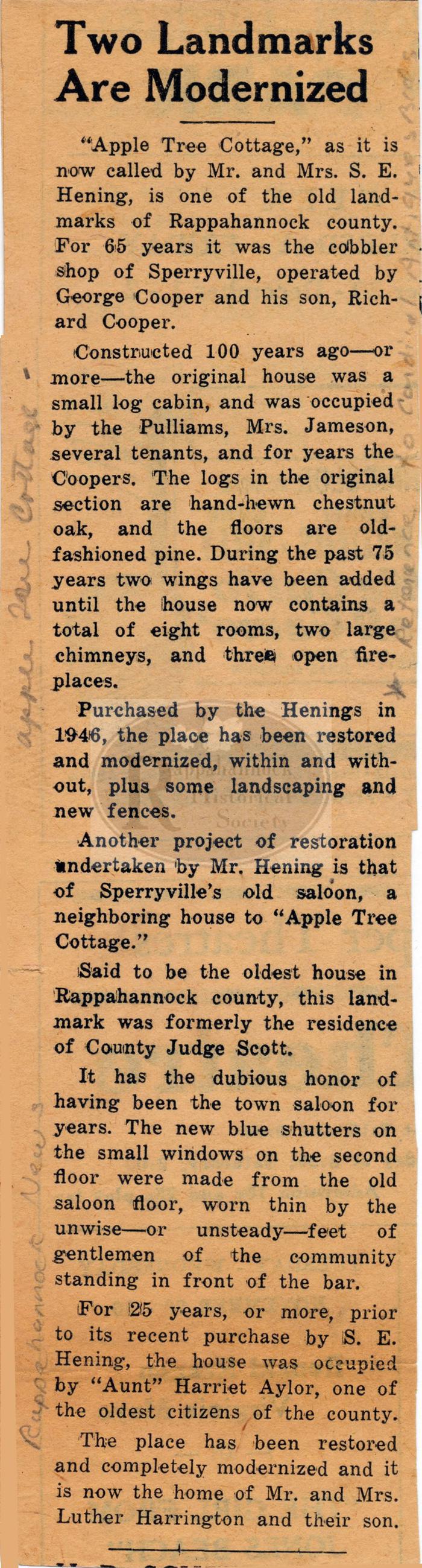 Two Landmarks Modernized 