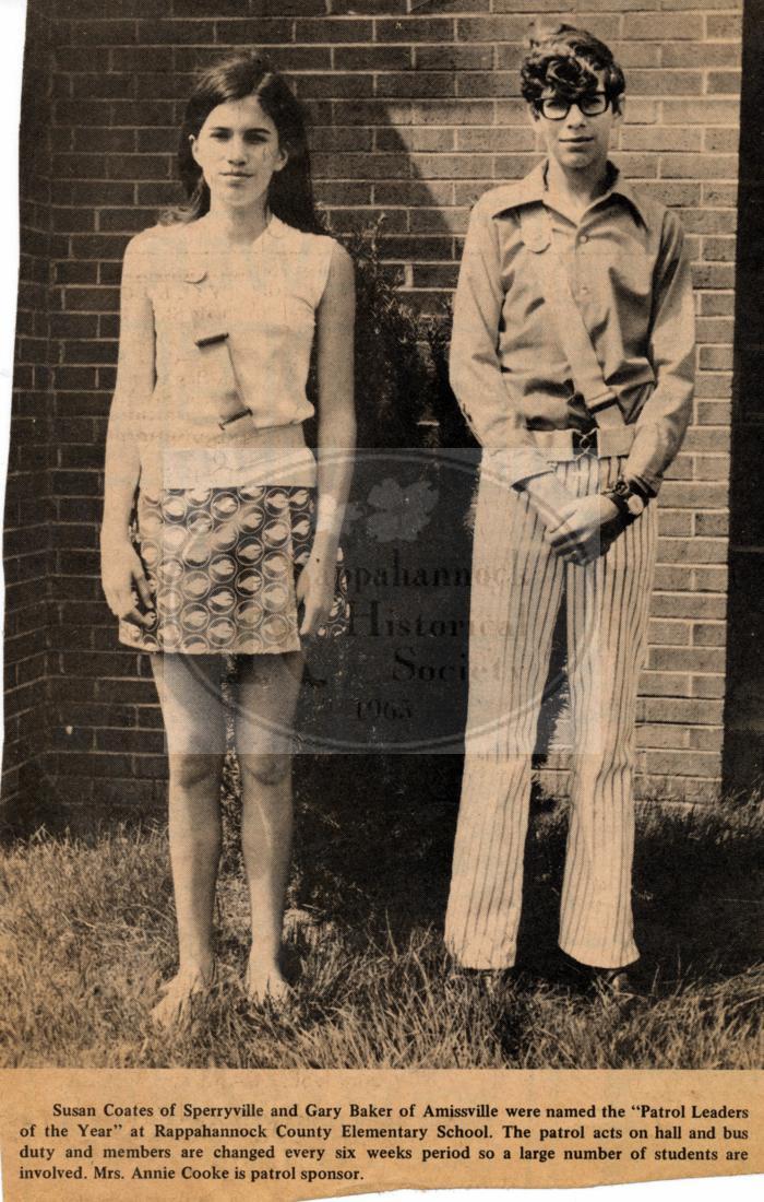 Rappahannock County Elementary School Patrol Leaders of the Year