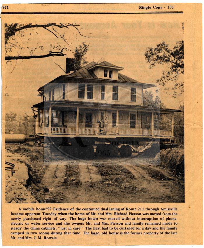 Pierson Home Moved in Amissville