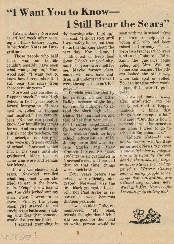 I Still Bear the Scars