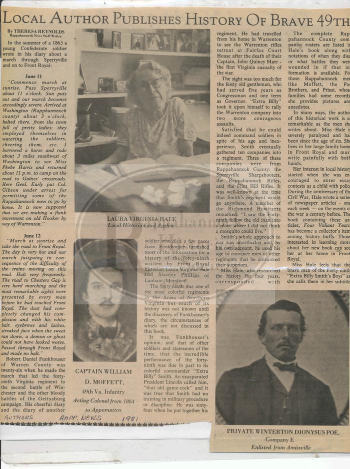 The Brave 49th by Laura Virginia Hale & Stanley Phillips