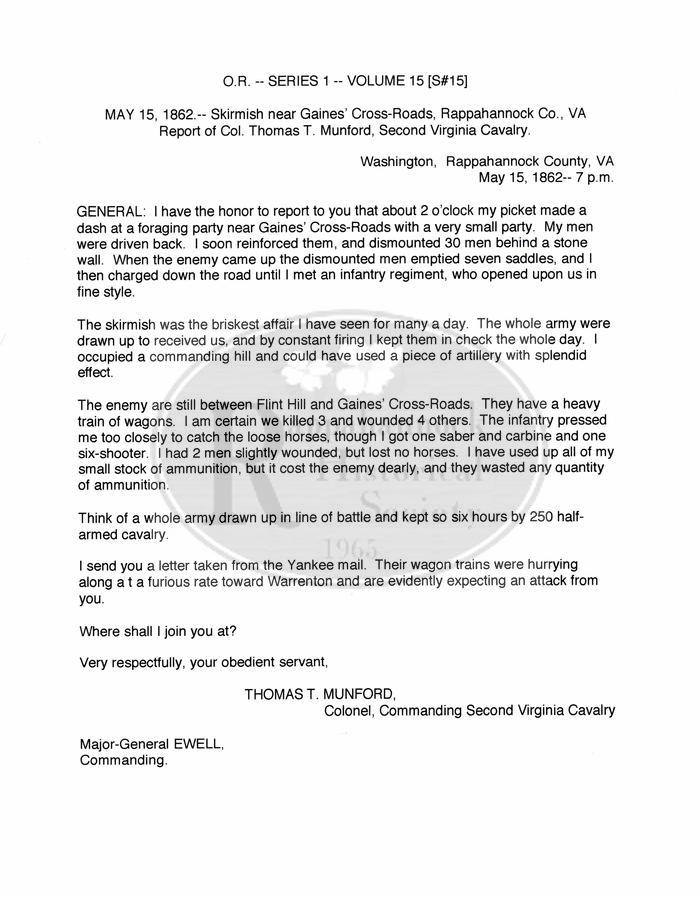 Skirmish at Gaines' Cross-Roads 