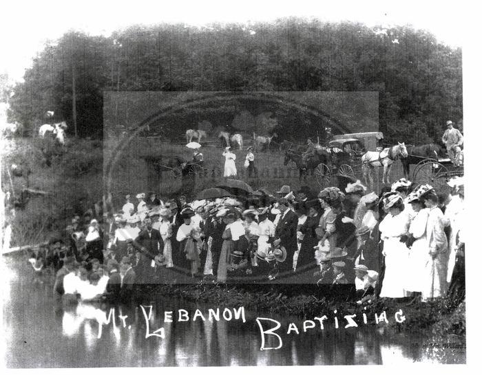 Baptizing at Mt. Lebanon