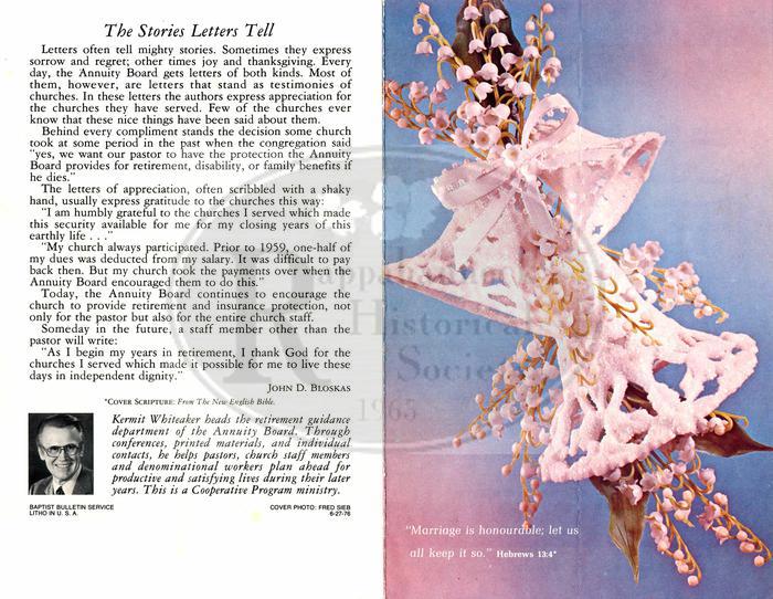 June 1976 Church Bulletin for Mt. Lebanon Baptist Church