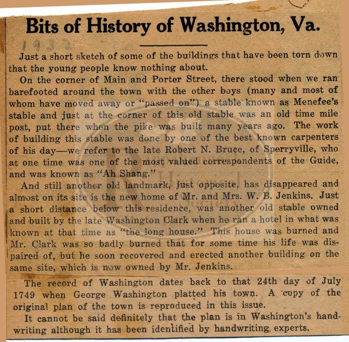 Old Buildings In Little Washington
