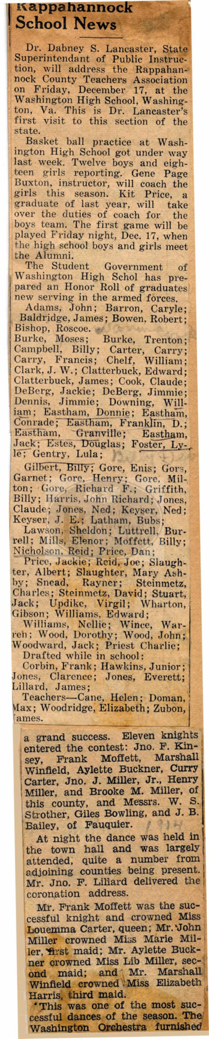 Rappahannock School News