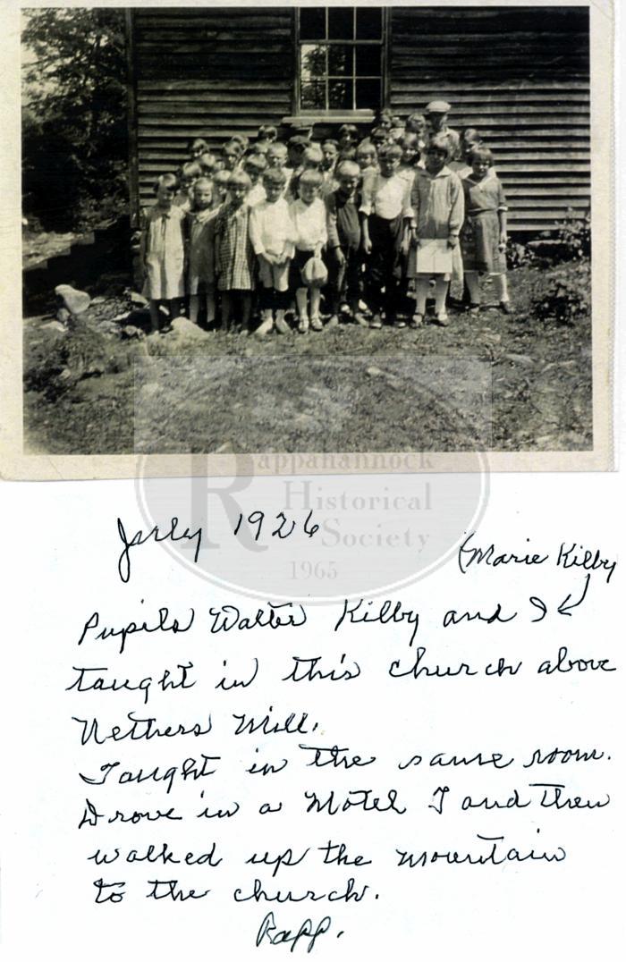 Peola Mills School 1926