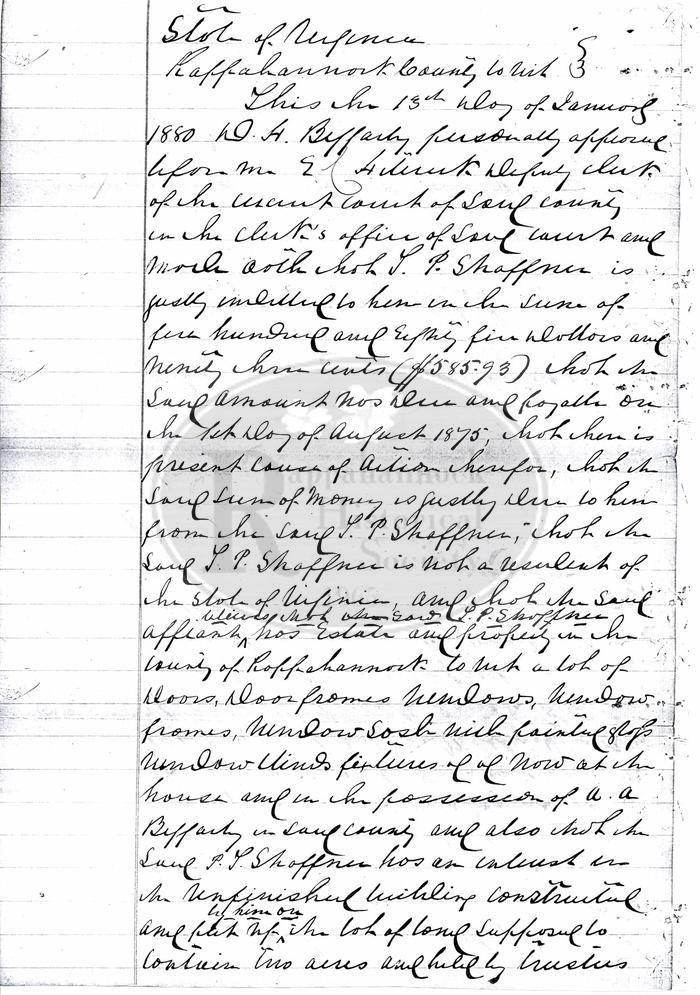 Baggarly v. Shaffner 1