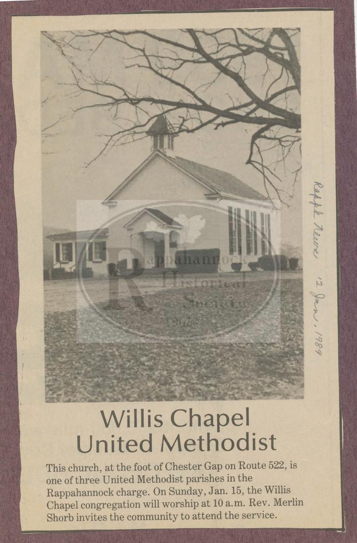 1989 Photo of Willis Chapel