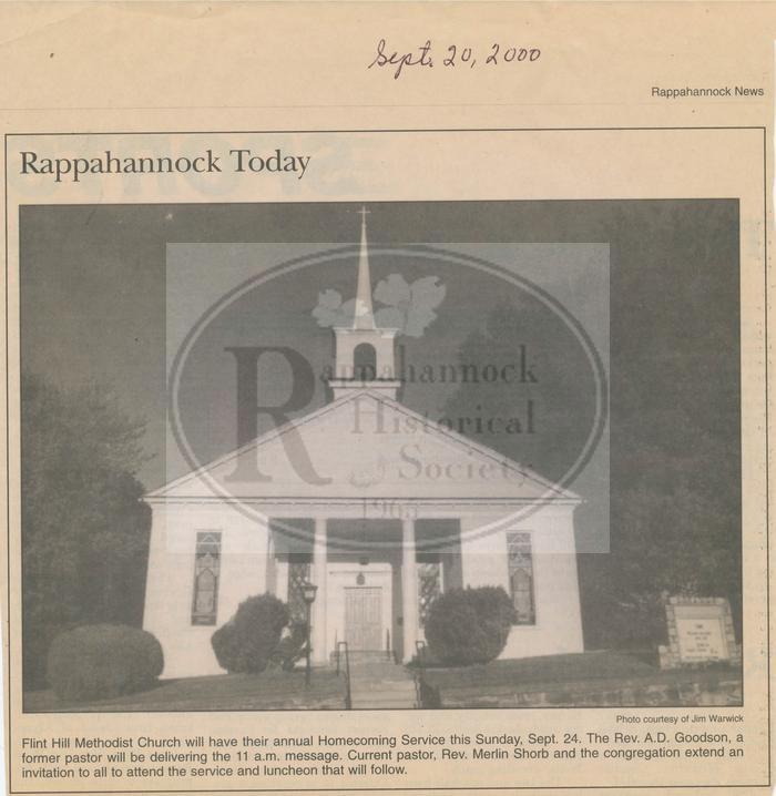 Homecoming at Flint Hill Methodist