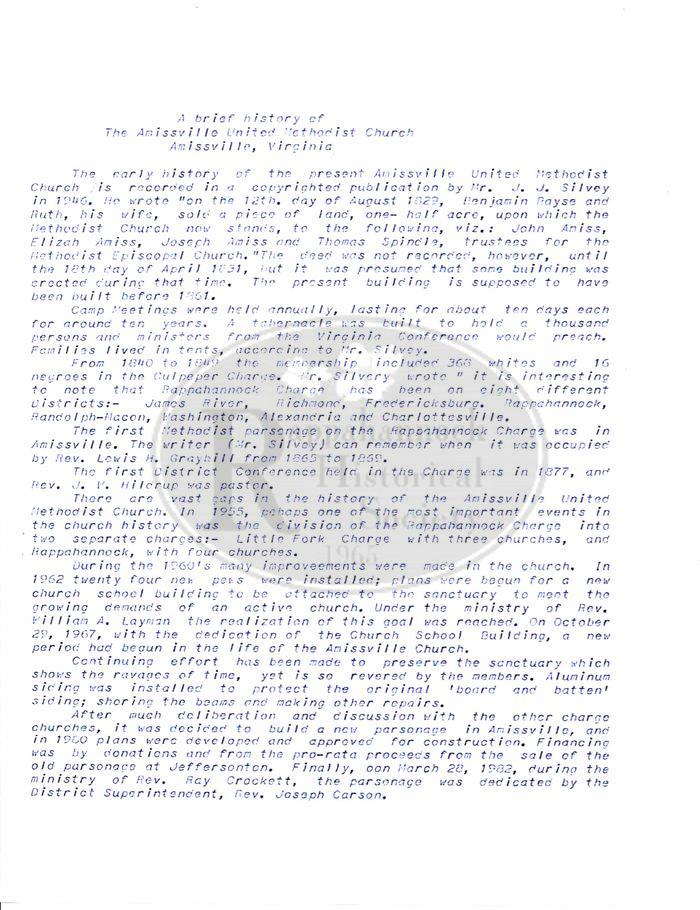 From J. J. Silvey's Brief History 