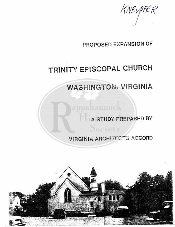 Plans for Proposed Expansion at Trinity Episcopal