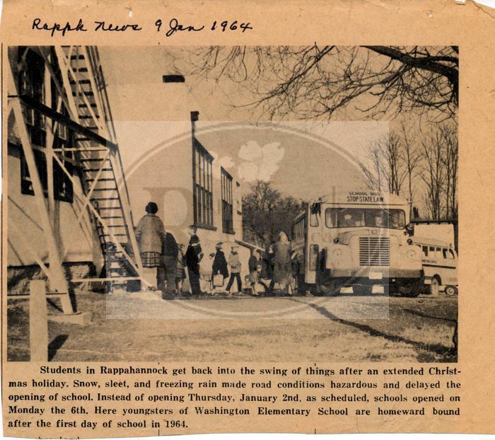 Back to School After Christmas Holidays 1964