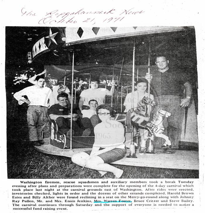 Frances Foster at Washington Carnival in 1971