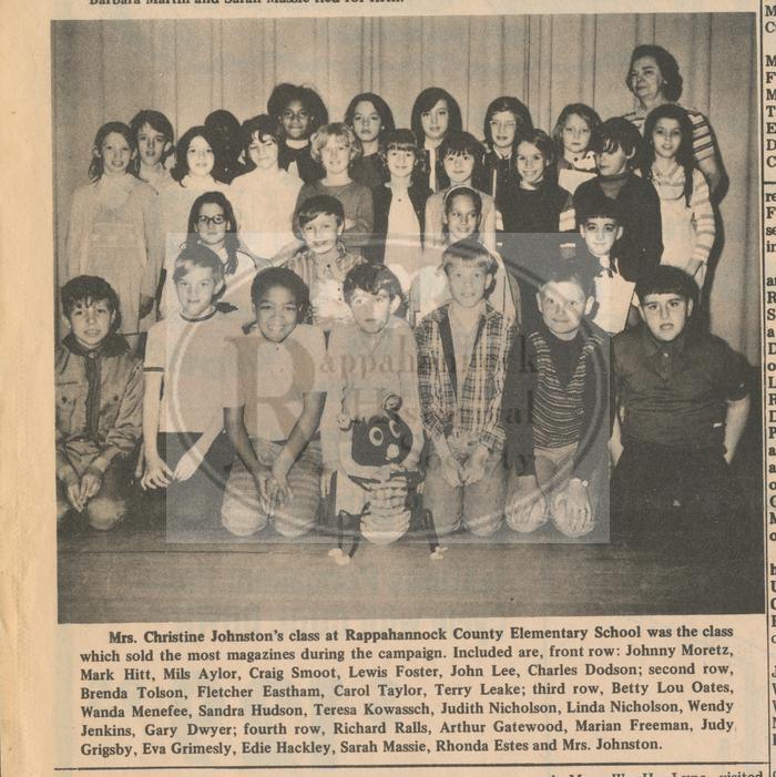 Mrs. Johnston's 4th Grade Class