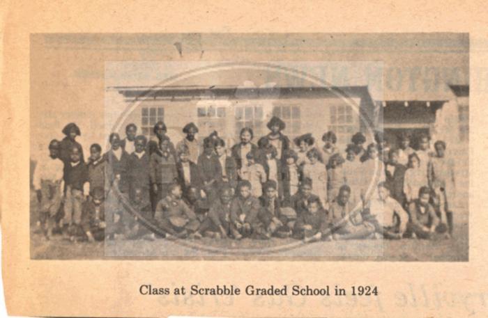 Class at Scrabble Graded School in 1924
