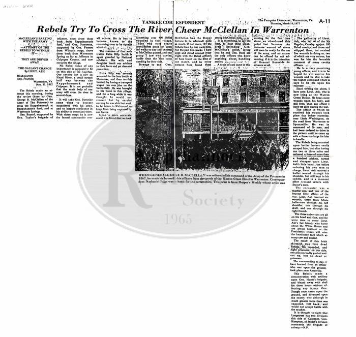 Yankee Correspondent News from the Front Lines