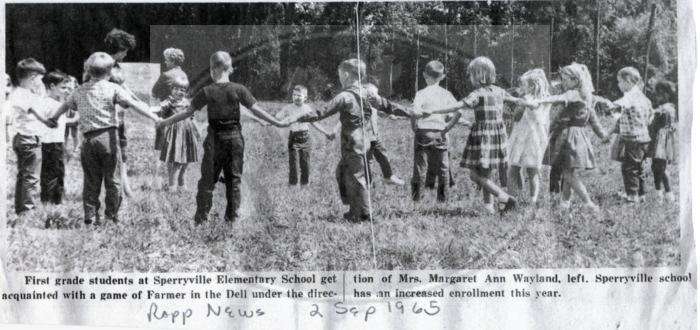First Graders at Sperryville Elementary Play Farmer in the Dell