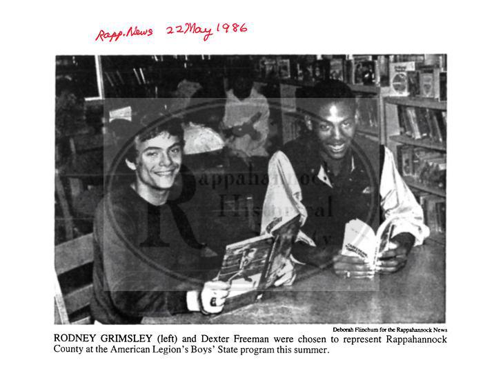 1986 Boys State Participants