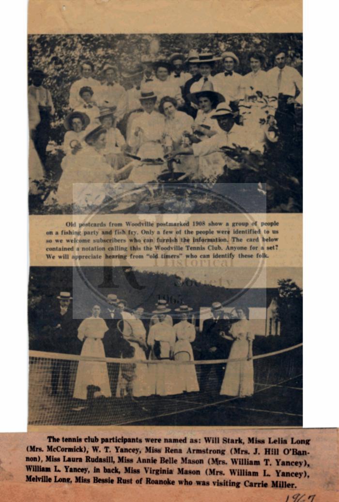 Postcards of Woodville in 1908 