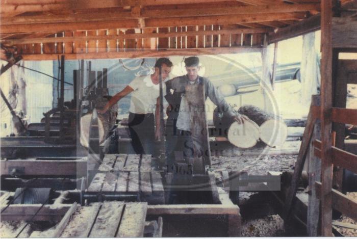 Charlie Hitt at his Sawmill