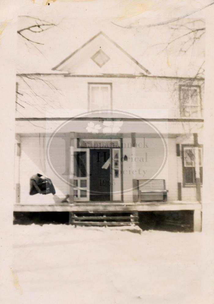 Gore Family Home in the Snow Probably in the 1940s