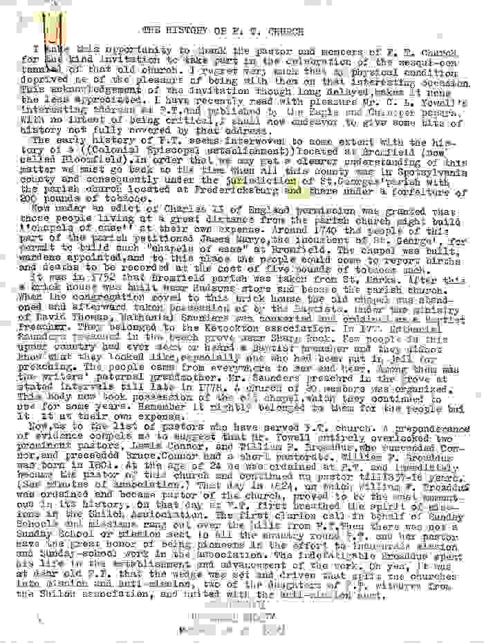Letter to the Madison Eagle by W. E. Bohannon regarding an article written by C. L. Yowell.
